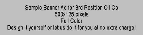 This is a sample banner for 3rd Position Oil Co